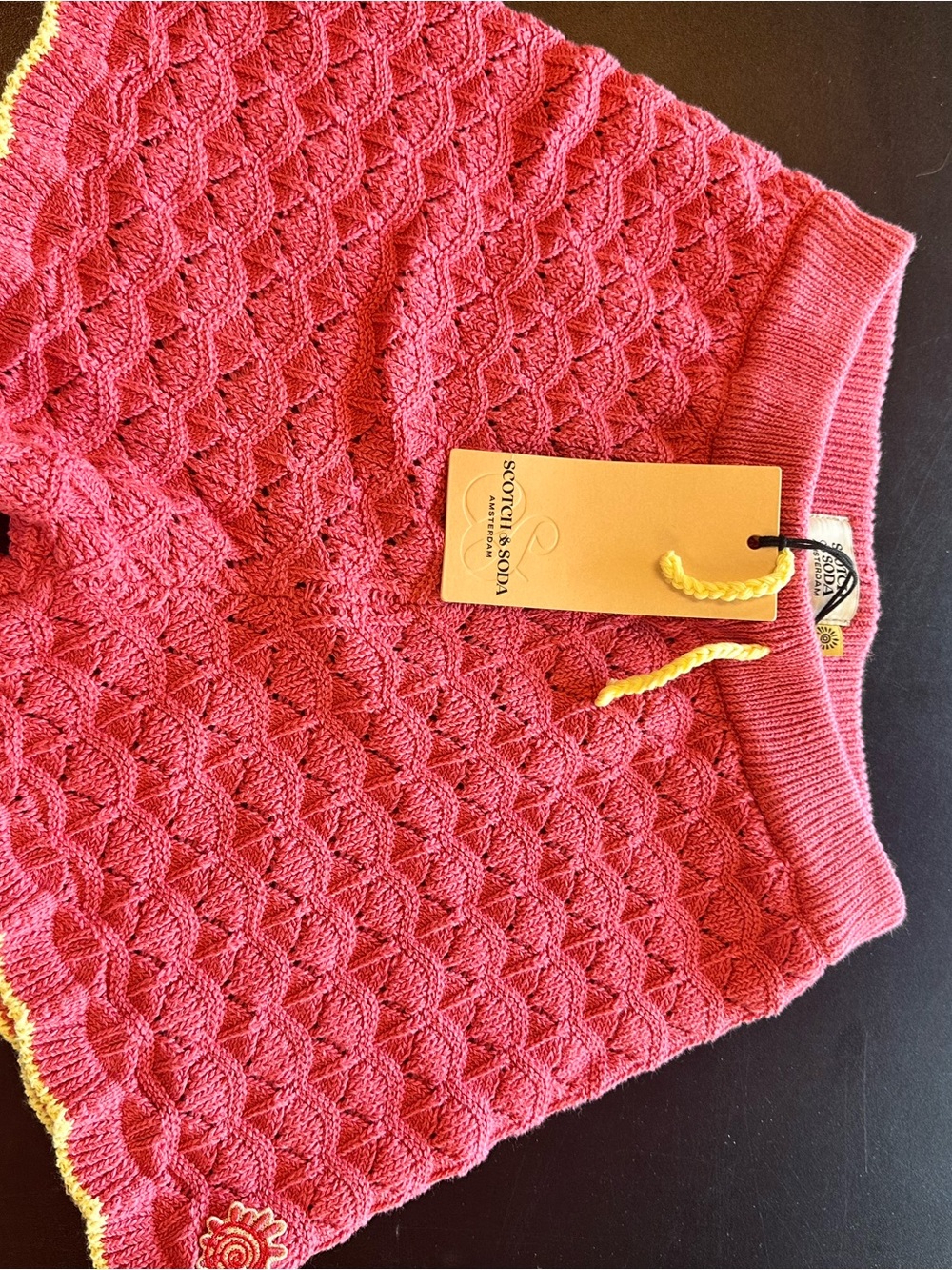 Scotch & Soda Pink Knit Kids Shorts